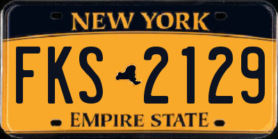 NY license plate FKS2129