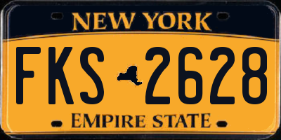NY license plate FKS2628