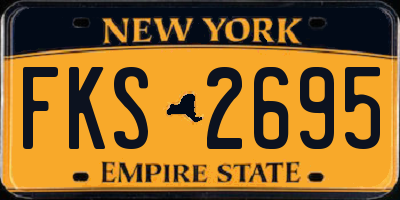 NY license plate FKS2695