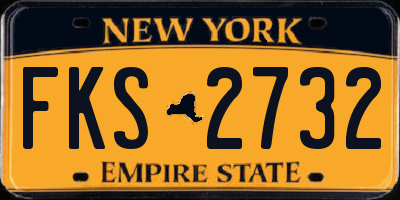 NY license plate FKS2732