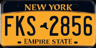 NY license plate FKS2856