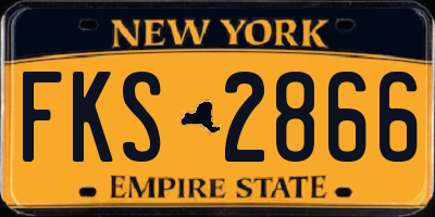 NY license plate FKS2866