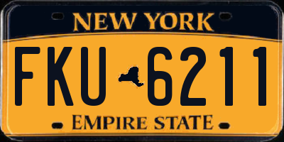 NY license plate FKU6211