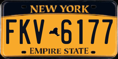 NY license plate FKV6177