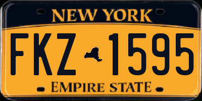 NY license plate FKZ1595