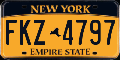NY license plate FKZ4797
