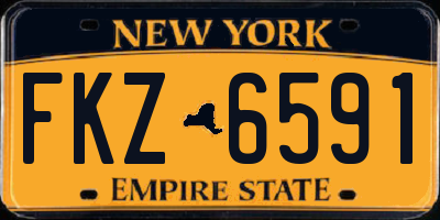 NY license plate FKZ6591
