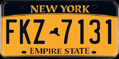 NY license plate FKZ7131
