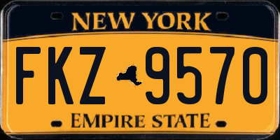 NY license plate FKZ9570