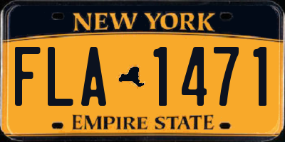 NY license plate FLA1471