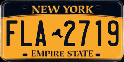 NY license plate FLA2719