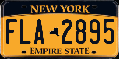 NY license plate FLA2895