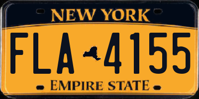 NY license plate FLA4155