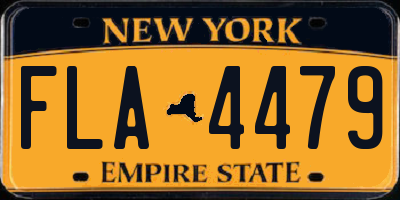 NY license plate FLA4479