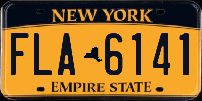 NY license plate FLA6141