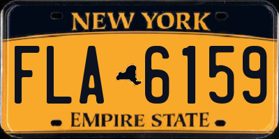 NY license plate FLA6159