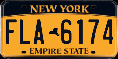 NY license plate FLA6174