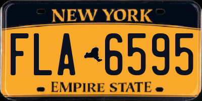 NY license plate FLA6595