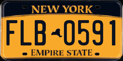 NY license plate FLB0591