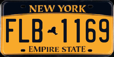 NY license plate FLB1169