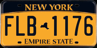 NY license plate FLB1176