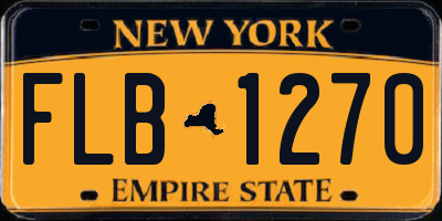 NY license plate FLB1270