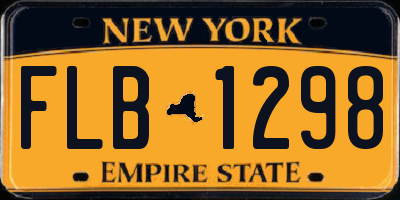 NY license plate FLB1298