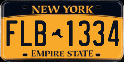 NY license plate FLB1334
