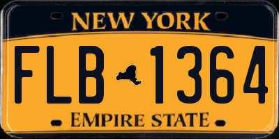 NY license plate FLB1364