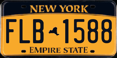 NY license plate FLB1588