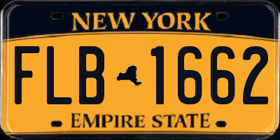NY license plate FLB1662