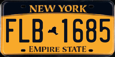NY license plate FLB1685