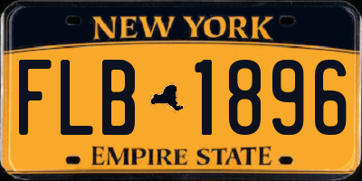 NY license plate FLB1896