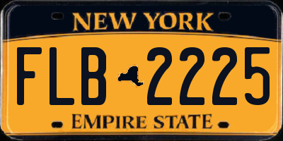 NY license plate FLB2225
