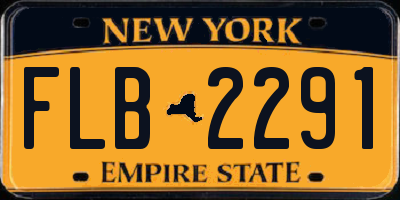 NY license plate FLB2291