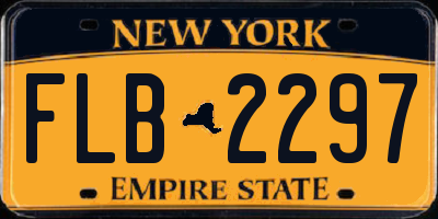 NY license plate FLB2297