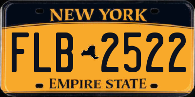 NY license plate FLB2522