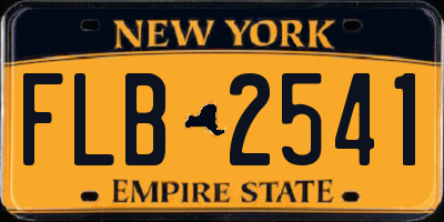 NY license plate FLB2541