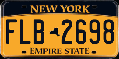 NY license plate FLB2698