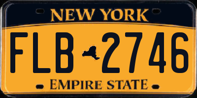 NY license plate FLB2746