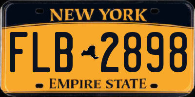 NY license plate FLB2898