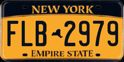 NY license plate FLB2979