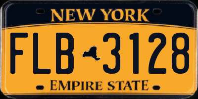 NY license plate FLB3128
