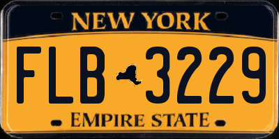 NY license plate FLB3229