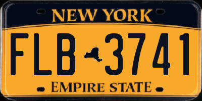 NY license plate FLB3741
