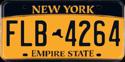 NY license plate FLB4264