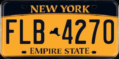 NY license plate FLB4270