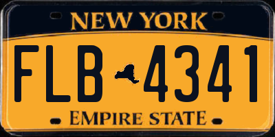 NY license plate FLB4341