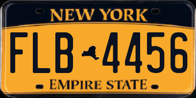 NY license plate FLB4456