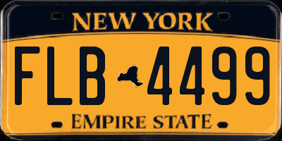 NY license plate FLB4499